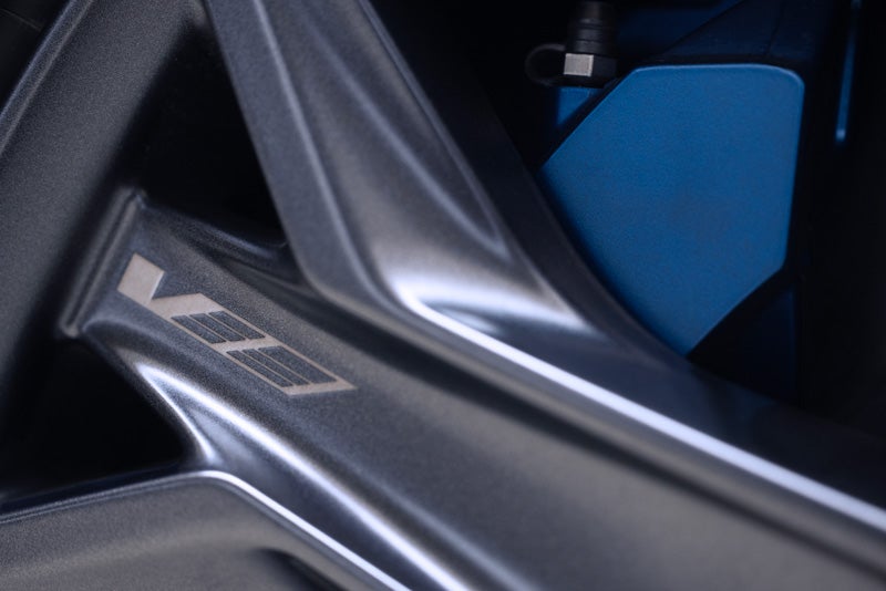 Close-up of the 2026 OPTIQ-V Brembo Performance Front Brakes | Val Ward Cadillac in Fort Myers FL