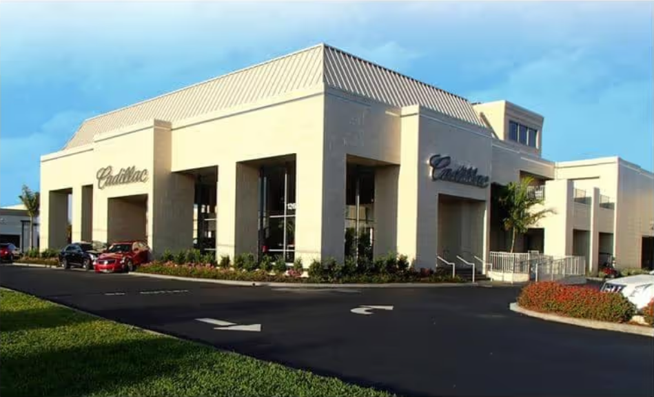 Val Ward Cadillac in Fort Myers FL showroom